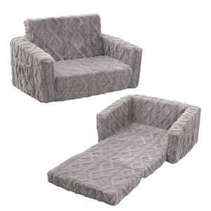 Morden thiết kế 2 trong 1 trẻ em <span class=keywords><strong>sofa</strong></span> gấp trẻ em của chiếc ghế flannel chuyển đổi ghế cho phòng ngủ, phòng chơi OEM & ODM - Product Image 1