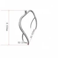Fabrication de pièces métalliques sur mesure, tour de wakeboard en acier inoxydable sur mesure pour yacht, OEM ODM, tour de ski nautique polie en SS316L