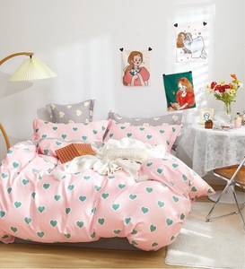 Bán Hot Trẻ Em Cotton Sateen <span class=keywords><strong>Satin</strong></span> Hồng Đáng Yêu Tim In Ấn Cô Gái Tuổi Teen Thiết Kế Bộ Đồ Giường <span class=keywords><strong>Set</strong></span> 3 Cái Quiltcover Bed <span class=keywords><strong>Sheet</strong></span> <span class=keywords><strong>Set</strong></span> - Product Image 5