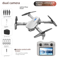 Drone Brushless E99 Max 2025 Triple Caméra 4K HD 360 °   Quadricoptère RC pliable en fibre de carbone avec fonction d'évitement d'obstacles, idéal pour un cadeau