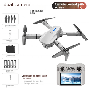 Dron E99 <span class=keywords><strong>Max</strong></span> 2025 sin Escobillas con Triple Cámara 4K HD 360 °   Quadcopter RC Plegable de Fibra de Carbono con Evitación de Obstáculos para Regalo - Product Image 2