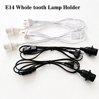 Support de lampe E14 avec cordon d'alimentation de 1,8 m et prise EU/US/AU/UK, douille de base de lampe, tête de suspension LED avec interrupteur 303 et câble d'extension