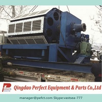 Machine économique automatique 4-4 pour la fabrication de barquettes à œufs en pâte à papier, la plus vendue en Afrique, pour le recyclage de vieux cartons et de déchets de papier, capacité de 3000 pièces par heure