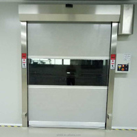 Portes automatiques à enroulement rapide avec fonction de fermeture à temporisation réglable, adaptées au transport de personnel et de matériel