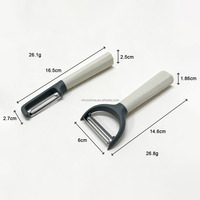 Professionele 2-delige groenteschillerset - Y- en rechte schillers met zeshoekige grip & 3Cr13 messen