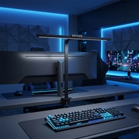 Lampe de bureau LED moderne 24W avec pince, CRI 95 élevé, protection oculaire, avec minuteur Pomodoro, arrêt progressif 60s, pliable