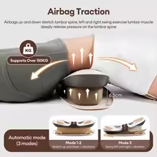 Alat Pijat Pinggang Elektrik 2026 untuk Meredakan Nyeri Punggung Bawah, Perangkat Traksi Lumbal dengan Panas dan Traksi Airbag Dinamis - Product Image 2