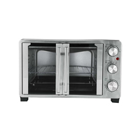 NOUVEAU Design Personnalisé 110V 220V 23L Acier Inoxydable Friteuse à Air Extra Large, Four Grille-pain à Convection avec Portes Françaises