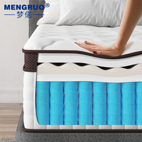 Matelas compressé en usine, matelas orthopédique de luxe pour hôtel, livré en boîte, tailles double, king, queen pour chambre à coucher