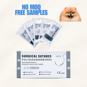 Suturas Cirúrgicas Veterinárias de Polidioxanona (<span class=keywords><strong>PDO</strong></span>) de Alta Qualidade, Comprimento de Fio de 75cm-100cm com Agulha Cortante para Cães - Product Image 1