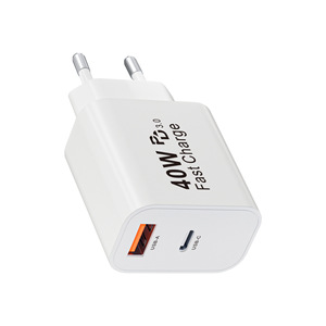 อะแดปเตอร์ชาร์จแกลเลียมไนไตรด์มาตรฐานยุโรป 40W สำหรับ Apple รองรับการชาร์จเร็วของ Samsung  อะแดปเตอร์แท้สำหรับ Apple 16 - Product Image 1