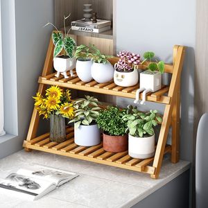 Desktop Storage Rack 2 Tier Wood Organizer For <b>Desk</b> Office Living Room Neatening <b>Shelf</b> Simple Style Rectangle Standing Type - Product Image 4