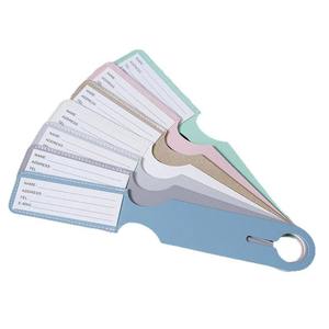 Étiquette de bagage en cuir PU, cadeau promotionnel, accessoire de voyage, étiquettes de valise avec carte <span class=keywords><strong>TEL</strong></span>, cadeau pour demoiselle d'honneur, souvenir de mariage, nom personnalisé - Product Image 5