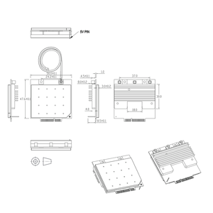 Módulo WiFi de Alta Potencia de 27dBm y 1300M, QCA9880 WLE900V5-27ESD, 5GHz, 3x3 MIMO, 802.11AC Wave 1, Tarjeta de Módulo WiFi Serial - Product Image 4