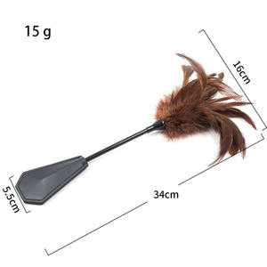 Plumes à double tête Pat court <span class=keywords><strong>Performance</strong></span> Props Fessée Paddles Flirting Toys BDSM Adult Sex Toys - Product Image 6