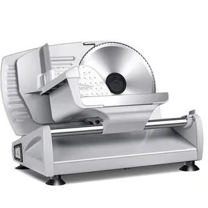 Meat Slicer Stainless Steel Blade and Food Carriage Electric Deli Food Slicer