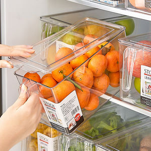 Organizadores de Refrigerador Apilables con Tapas, Libres de BPA, Contenedores para Almacenamiento de Frutas y Verduras, Venta al Por Mayor - Product Image 4