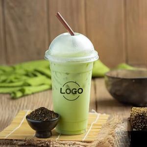 Gobelets en plastique PET transparents personnalisables avec logo, 30 oz (900 ml), jetables, avec couvercle et paille, pour café froid et jus - Product Image 6