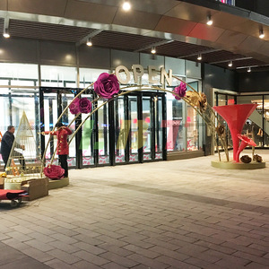 Sculpture de haut-parleur musical en acier inoxydable Libit, décoration métallique personnalisée pour arche d'entrée de centre commercial - Product Image 2