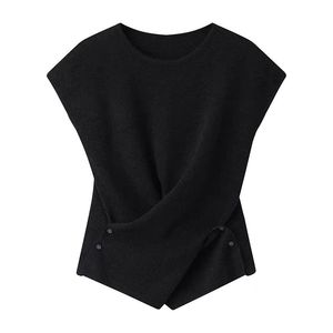 Top de Punto sin Mangas para Mujer ZY, Corte Ajustado, Dobladillo Irregular, Suave y Ligero para Verano - Product Image 2
