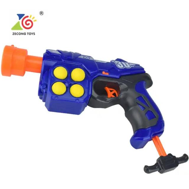 Kids Boys Easy Shooting Game Set Eco-friendly Plastic ABS Ball Blaster Toys with 5 Round Balls