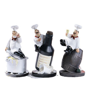 Figurine de chef en résine faite à la main <span class=keywords><strong>toque</strong></span> chapeau cuisine <span class=keywords><strong>Restaurant</strong></span> décor cadeau culinaire pour la cuisine ange ange décoration de la maison - Product Image 3