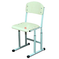 Chaise empilable ergonomique moderne pour les écoles en contreplaqué bord de peinture souple cadre en métal repose-pieds en matière plastique-meubles de classe