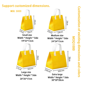 Recycled Non-Woven Insulated Thermal Tote <strong>Bag</strong> for Food <strong>Delivery</strong> Custom Printed Logo Cooler <strong>Bag</strong> for Cake <strong>Pizza</strong> Drinks Take Out - Product Image 6