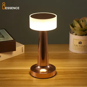 Touch Switch Led Bedside Night Lights Chargeable Desk Light Rechargeable Usb Bar Restaurant Led Table Lamp For Restaurant Hotel