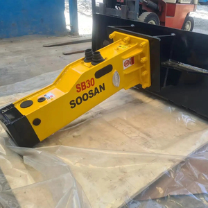 Disjoncteur hydraulique SOOSAN-Modèle SB30 Silence de type boîte avec plaque de direction antidérapante parfaite pour les travaux de démolition - Product Image 1