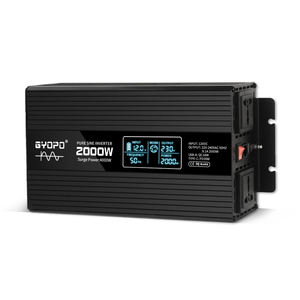 Onduleur à onde sinusoïdale Pure 2000 Watts DC <span class=keywords><strong>12V</strong></span> 24V 48V AC 220V <span class=keywords><strong>230V</strong></span> <span class=keywords><strong>adaptateur</strong></span> de chargeur de convertisseur de <span class=keywords><strong>voiture</strong></span> 4000W <span class=keywords><strong>pour</strong></span> les appareils ménagers - Product Image 1