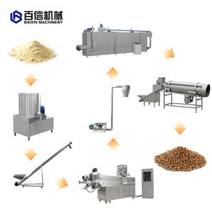 Nueva Línea de Producción de Alimento para Peces Baixin, Máquina Extrusora de Tornillo de Acero Inoxidable 304, Capacidad de 50-1000 kg/h, Tamaño de Pellets Personalizable - Product Image 2