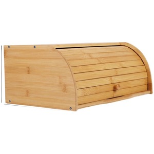กล่องขนมปังไม้ไผ่ขนาดใหญ่ทรงสี่เหลี่ยมสำหรับเก็บอาหารในครัวใช้ในบ้าน - Product Image 4