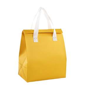 กระเป๋าเก็บความเย็นคุณภาพสูงแบบกำหนดเองได้ พร้อมโลโก้  กระเป๋าหิ้วช้อปปิ้งแบบใช้ซ้ำได้ ทำจากอลูมิเนียมฟอยล์และผ้าไม่ทอ - Product Image 5