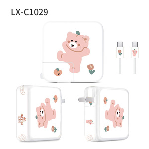 Autocollant pour chargeur d'ordinateur portable Bob l'éponge, matériau PET, protection pour adaptateur Macbook 30W, motif dessin animé - Product Image 3