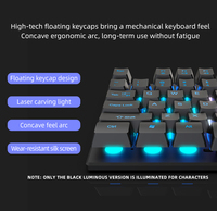 Accesorios de ordenador para videojuegos con cable, teclado con diseño de Corea, novedad de 2021