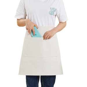 Sublimation Blank Adult Half <strong>Apron</strong> Women Kids <strong>Custom</strong> Logo <strong>Print</strong> Cotton Cleaning BBQ Kitchen <strong>Apron</strong> for Cooking <strong>Work</strong> Clothes - Product Image 1