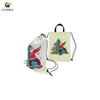 Sac à bijoux portable en velours doux moderne avec logo personnalisé CXSEA, pochette à cordon pour cadeaux de mariage et cadeaux de fête nuptiale