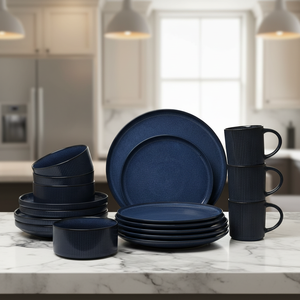 Ceramic Bone China High-End 4-Person <b>Microwave</b> Safe Dishwasher Safe Dinnerware <b>Set</b> Home Use Vintage Luxury Design Bowls Plates - Product Image 1