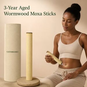 Rollos de Moxa de <span class=keywords><strong>Ajenjo</strong></span> de Alta Pureza, Envejecidos Durante 3 Años, Palitos de Moxa Naturales para Terapia en Clínicas de Medicina Tradicional China y en el Hogar, Se Permiten Personalizaciones OEM y ODM - Product Image 1