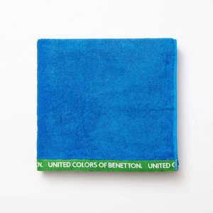 Asciugamano Benetton 90x160cm in cotone biologico 450gsm blu - Product Image 2