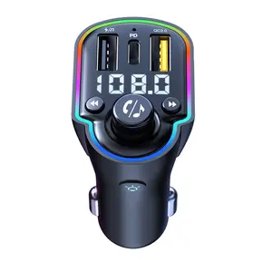 Đầy Màu Sắc Đèn Xe Mp3 Máy Nghe Nhạc Reproductor De Carro Mp3 De Carro Bt Điều Biến Transmisor FM Transmitter Cho Xe