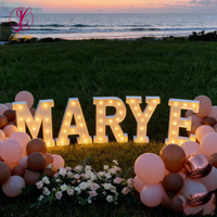 Décorations de mariage, enseigne lumineuse LED « MARRY ME », lettres géantes en acrylique de 4 pieds, lettres lumineuses géantes