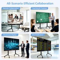 Pantalla LED Grande, Panel Táctil Interactivo, Pizarra Inteligente 4K, Equipo Todo en Uno para Sala de Conferencias, Enseñanza en el Aula