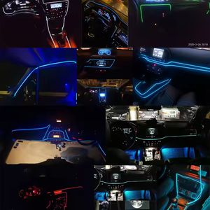EL Éclairage d'ambiance Intérieur de <span class=keywords><strong>voiture</strong></span> Led néon ultra fin 5 mètres <span class=keywords><strong>avec</strong></span> Usb Cobtrol Atmosphère Styling Bande lumineuse Ligne de lumière froide de <span class=keywords><strong>voiture</strong></span> - Product Image 6