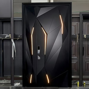 Moderne Gussschutztür aus Aluminium mit Diebstahlschutz Chinesisches Design Polymer Sicherheitshaustür - Product Image 6