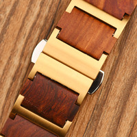 Correa de Acero Inoxidable y Madera Hecha a Mano de 20 mm de Ancho para Relojes Iwatch Series, Gran Venta en Europa y América