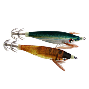 10cm 9g <span class=keywords><strong>pesca</strong></span> calamari esche legno luminoso gamberetti ami ami calamaro Jig per predatore polpo <span class=keywords><strong>seppie</strong></span> - Product Image 3