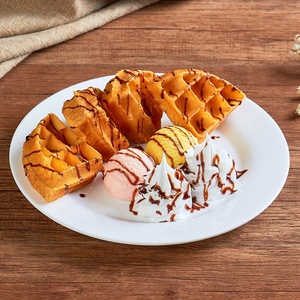 Vitrine d'aliments sucrés vitrine personnalisée 3D modèle alimentaire gaufre accessoires décoratifs modèle de gaufre Simulation avec plat - Product Image 1