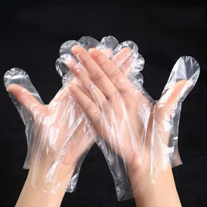 Jingshuoya — gants jetables en plastique PE, transparents, en HDPE, transparents, de qualité alimentaire, bon marché